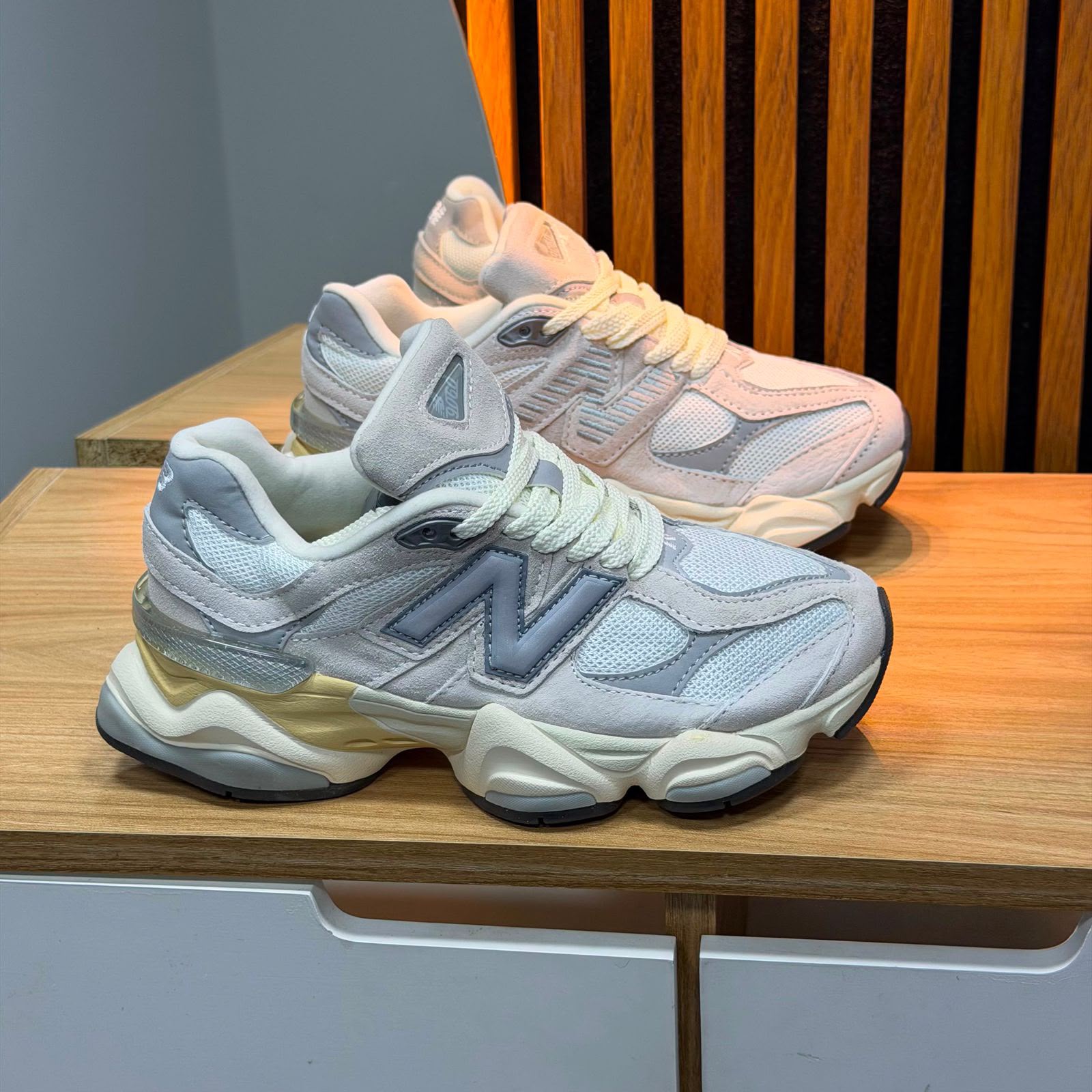 New Balance 9060 White Low Dama